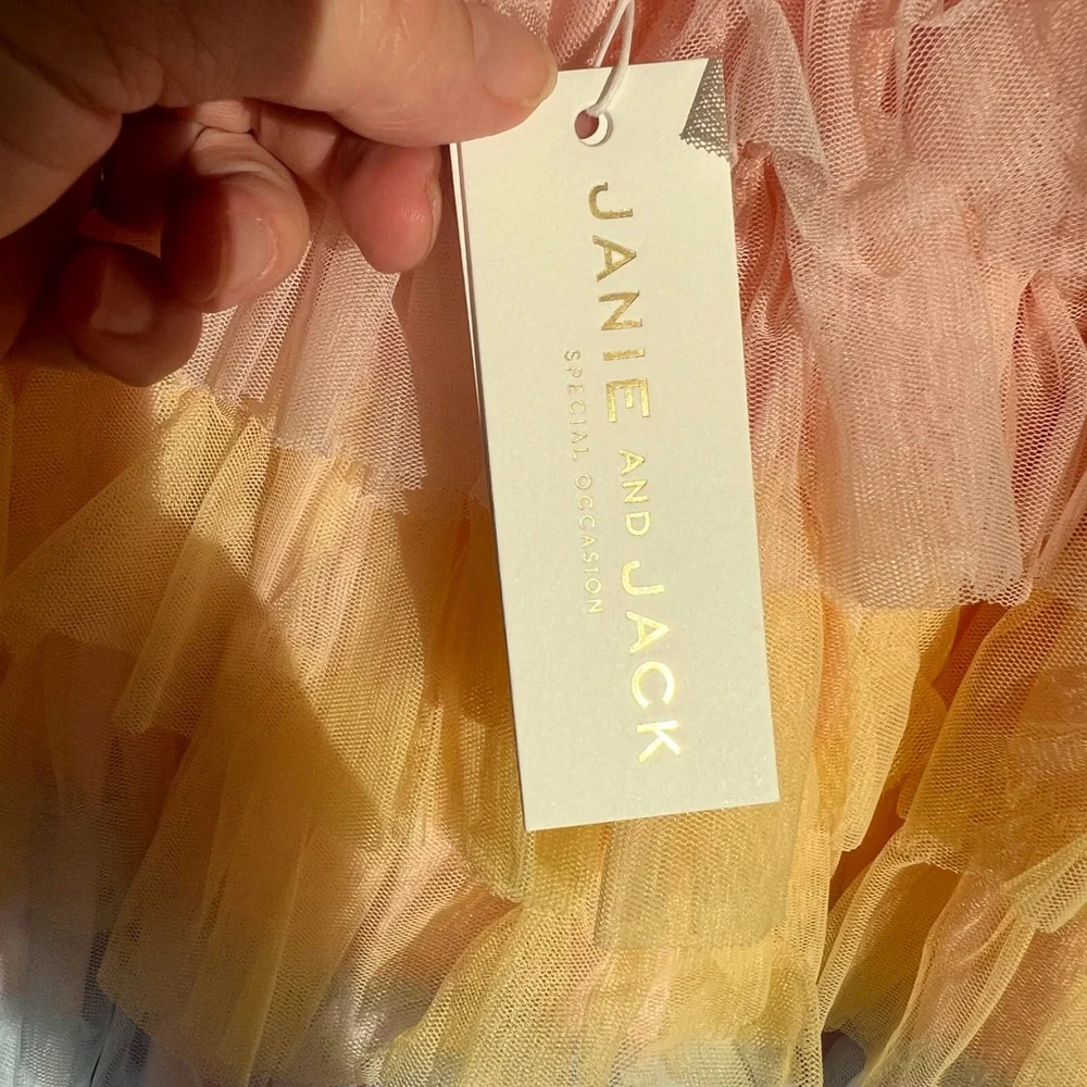 Janie and Jack Soft Pastel Tulle Dress - Picture 2 of 6